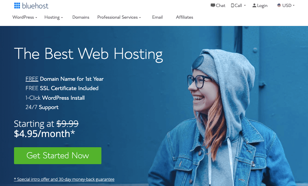 Bluehost- Beginner Friendly Hosting Service