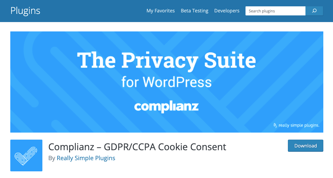 Complianz – GDPR/CCPA Cookie Consent