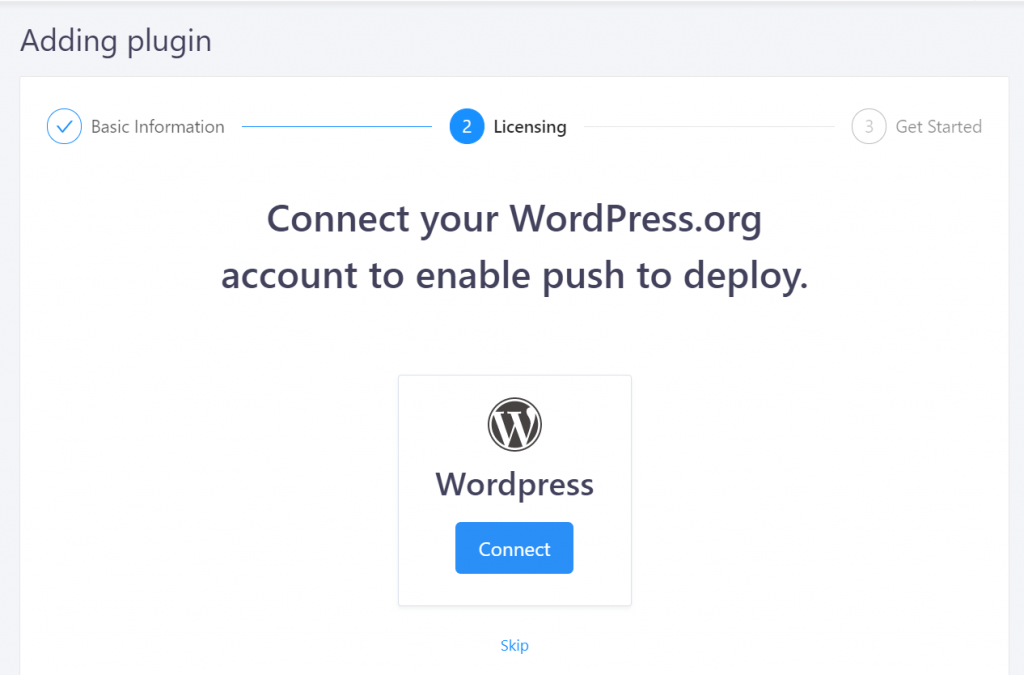 Connect your WordPress.org account