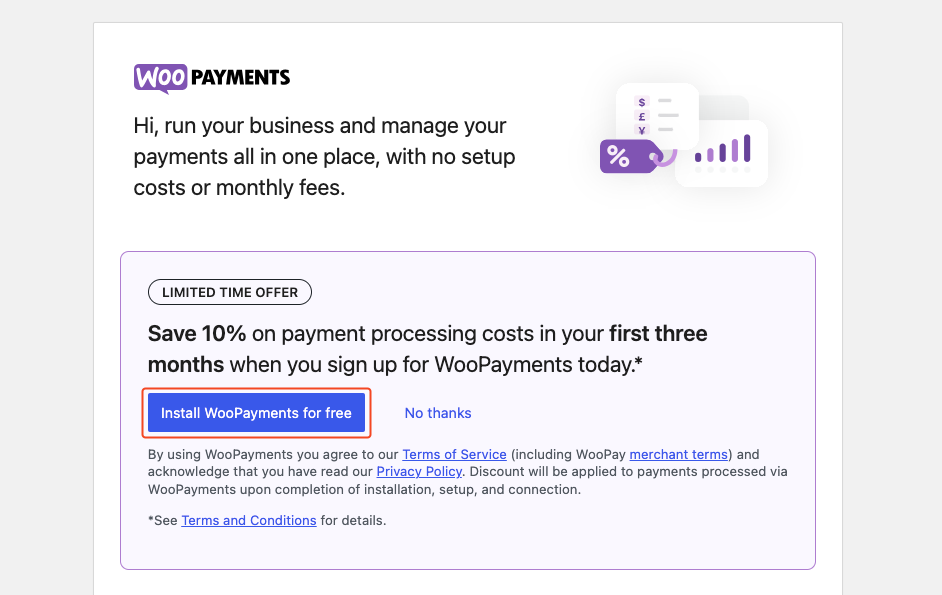 WooPayments CTA