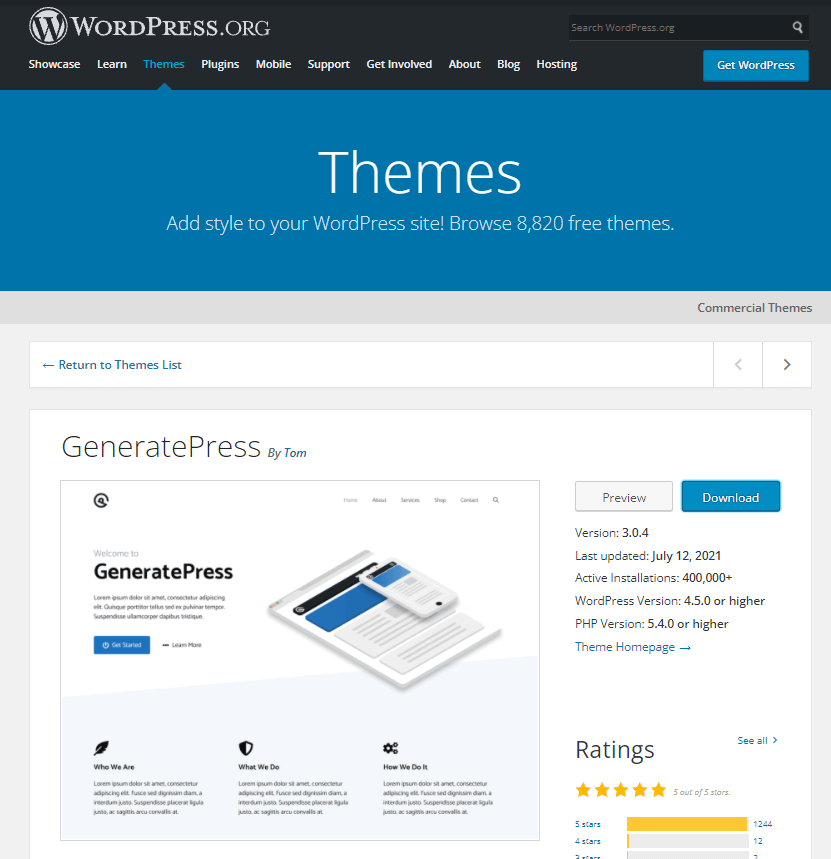 Download the Updated Version of the Old Theme