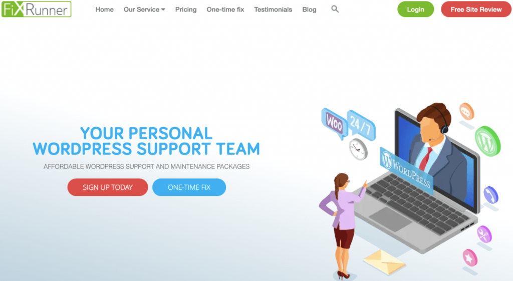 FixRunner- Incredible Service for WordPress Website