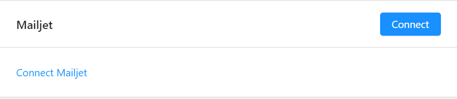 Mailjet connect
