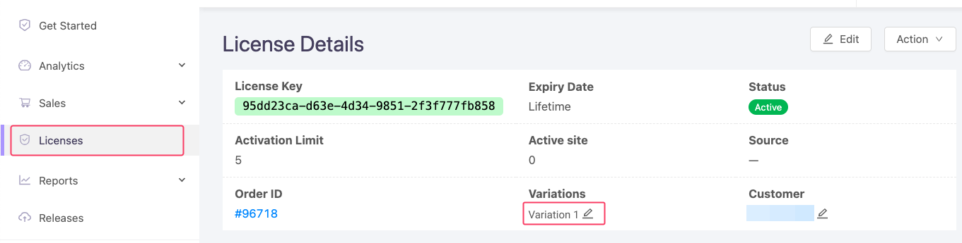 Upgrade Product Variation