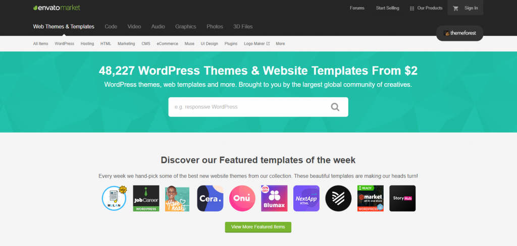 top marketplaces for buying & selling WordPress themes and plugin