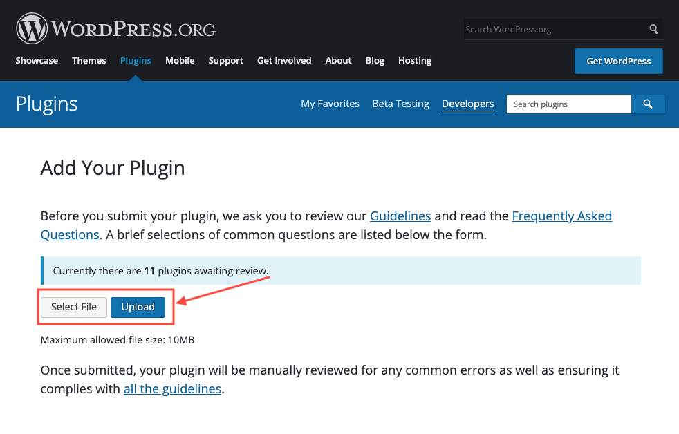 upload plugin to wordpress