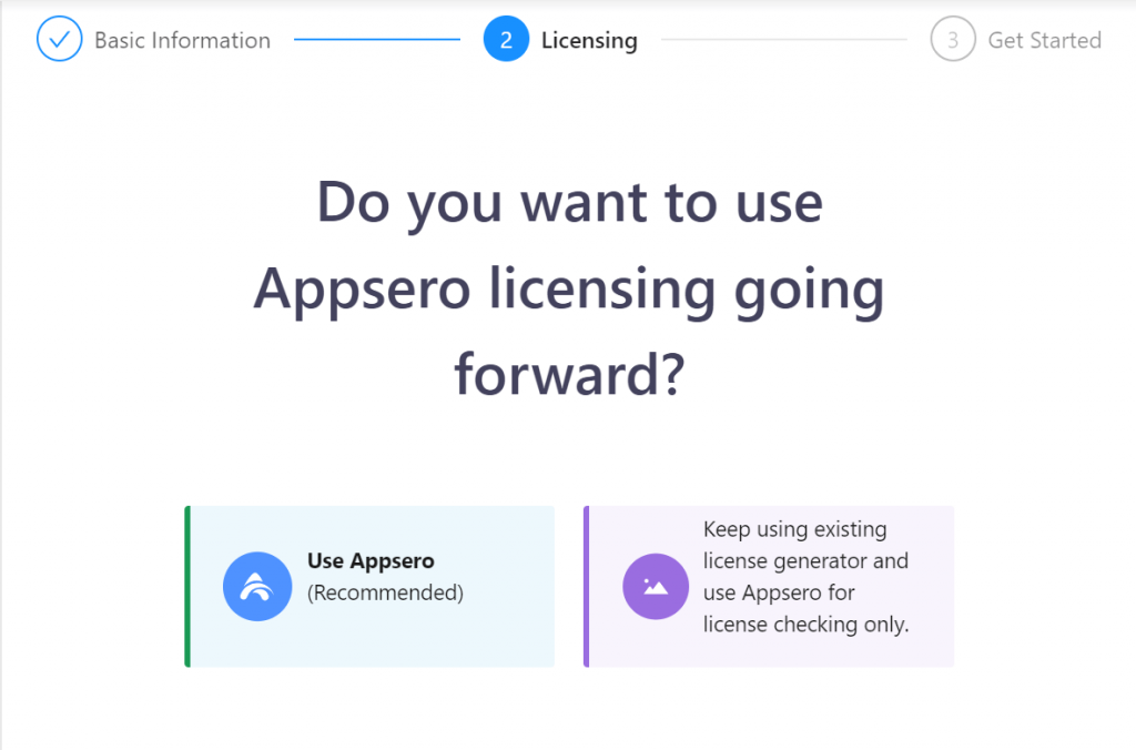 Using Appseo licensing going forward