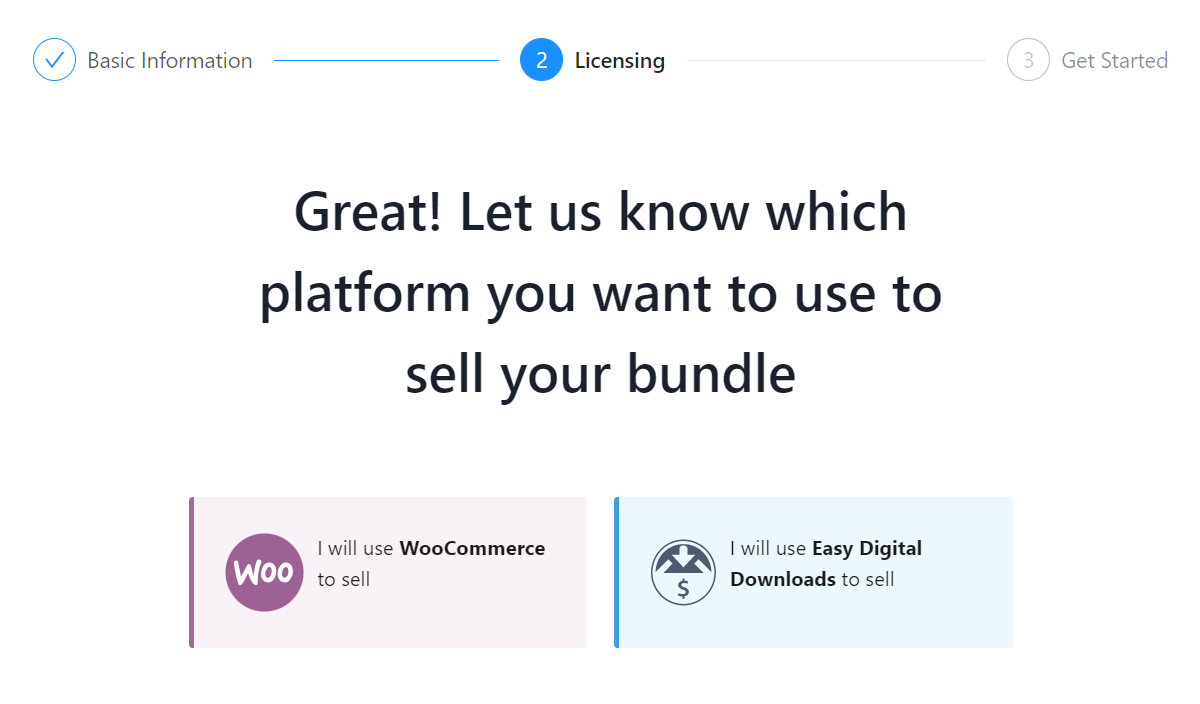 Choose WooCommerce