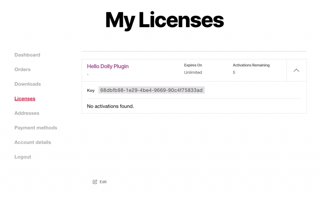 WooCommerce_My-account-licenses