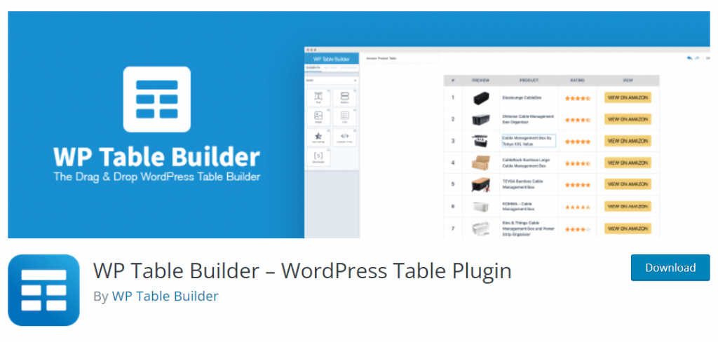 WP Table Builder